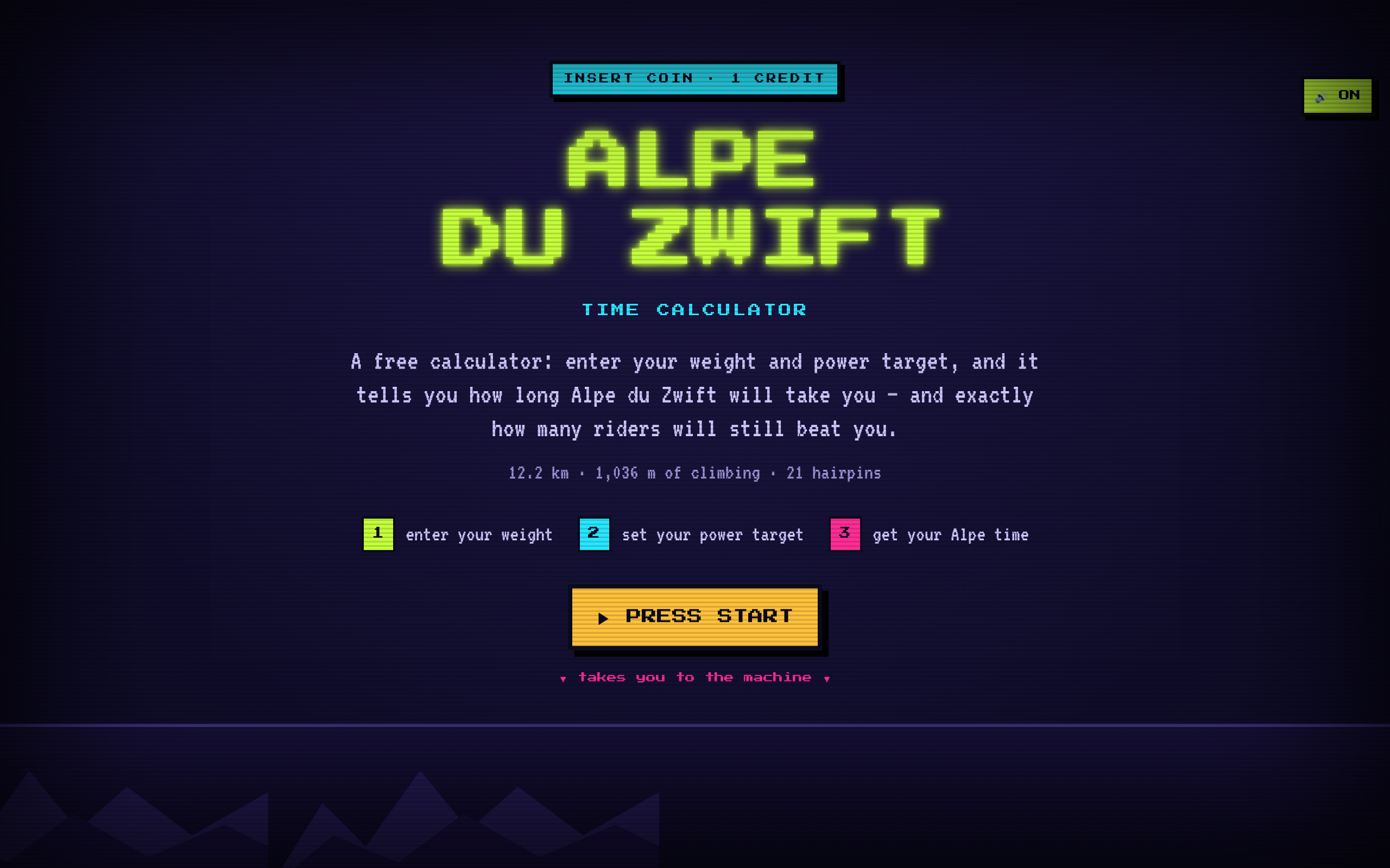 A high-personality cycling calculator, re-platformed with its business logic locked in tests — website